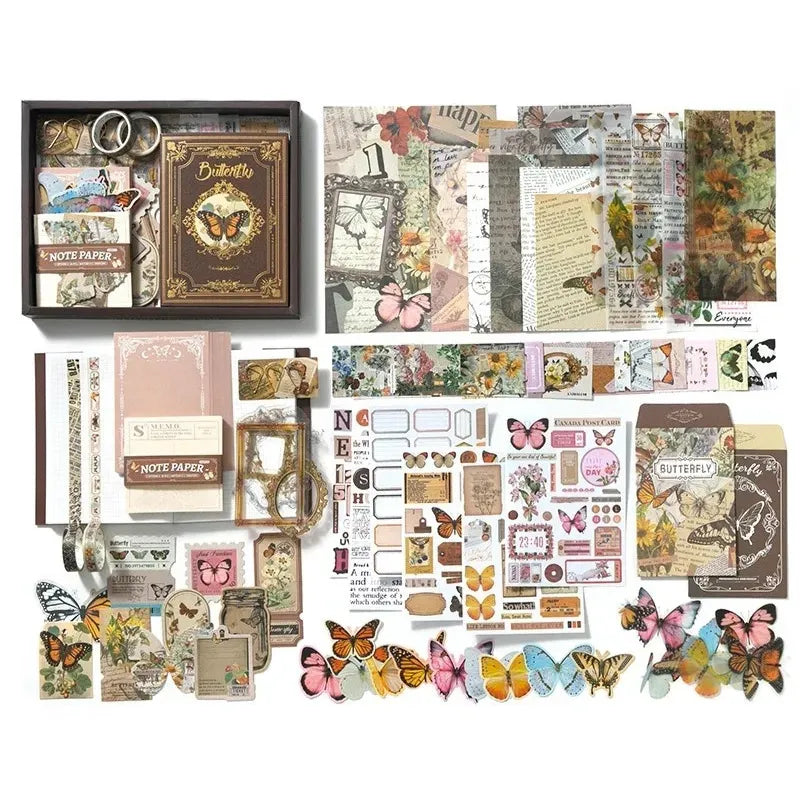 Vintage Butterfly Scrapbooking Box