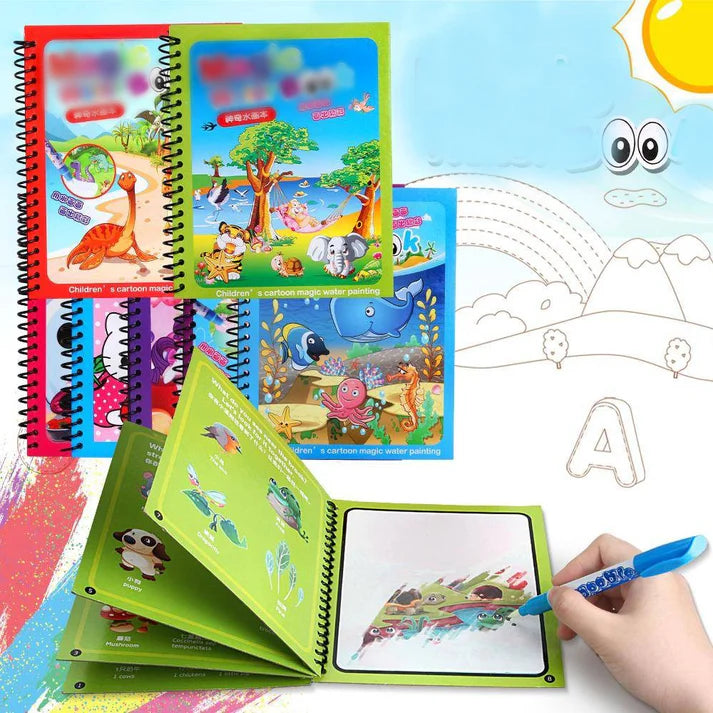 Magic Water Coloring Book Set Of 3