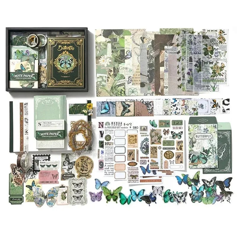 Vintage Butterfly Scrapbooking Box
