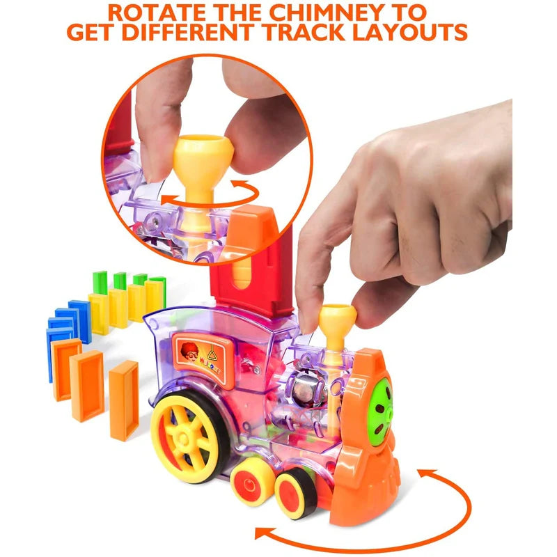 Domino Train with Domino Blocks Set - 60 Pieces