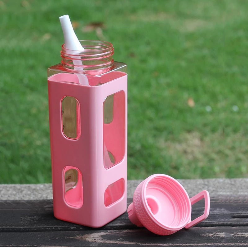 Kawaii Water Bottle Square Drinking Bottle