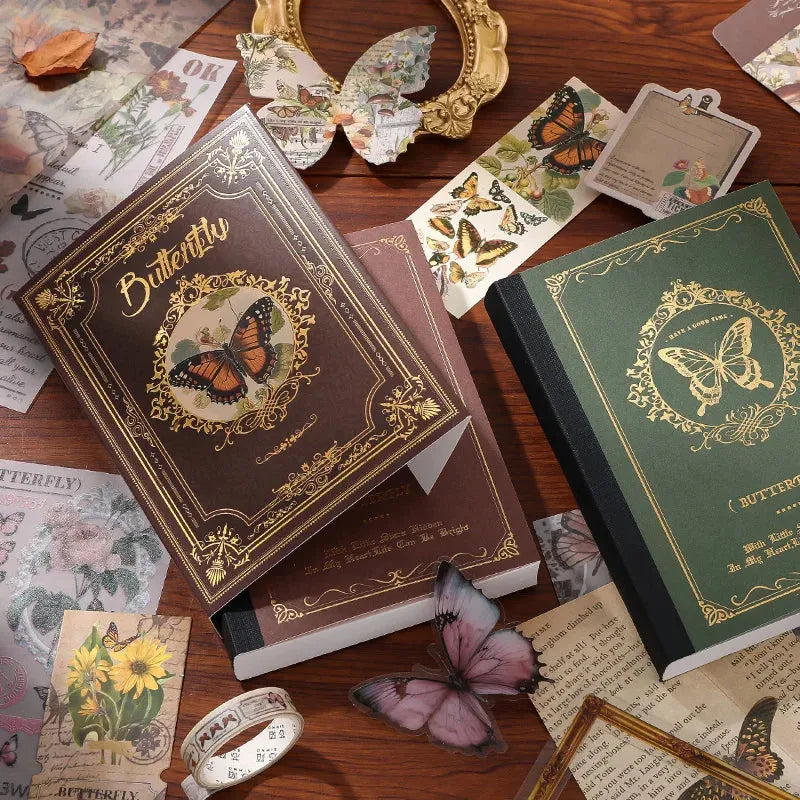 Vintage Butterfly Scrapbooking Box