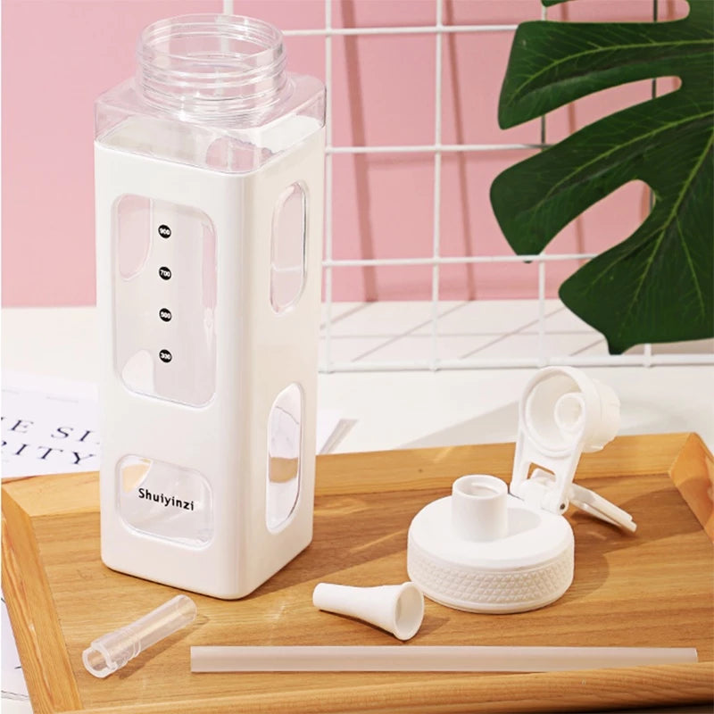 Kawaii Water Bottle Square Drinking Bottle