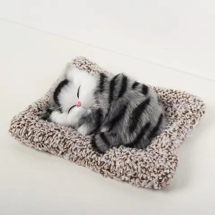 Cute Sleeping Cat Plush Toy