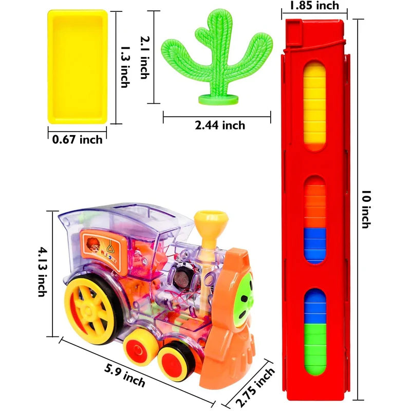 Domino Train with Domino Blocks Set - 60 Pieces