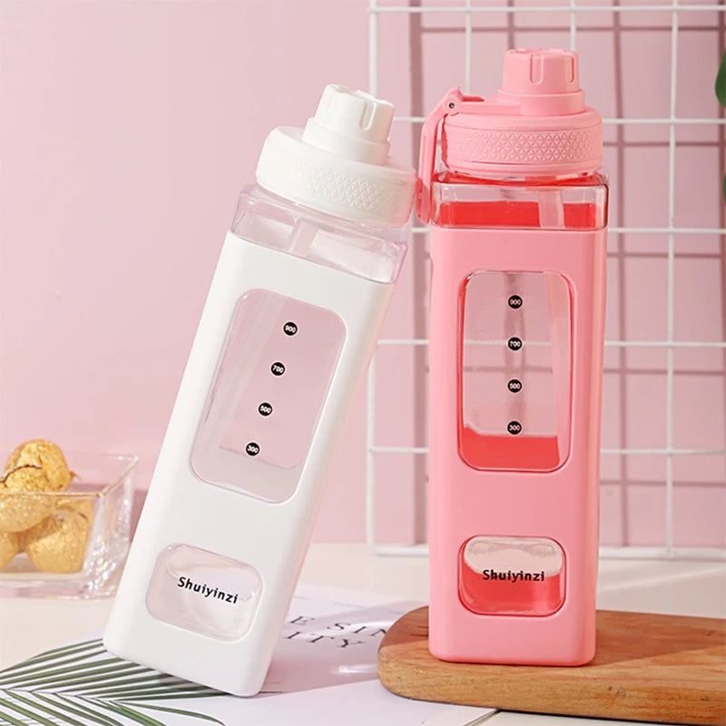 Kawaii Water Bottle Square Drinking Bottle