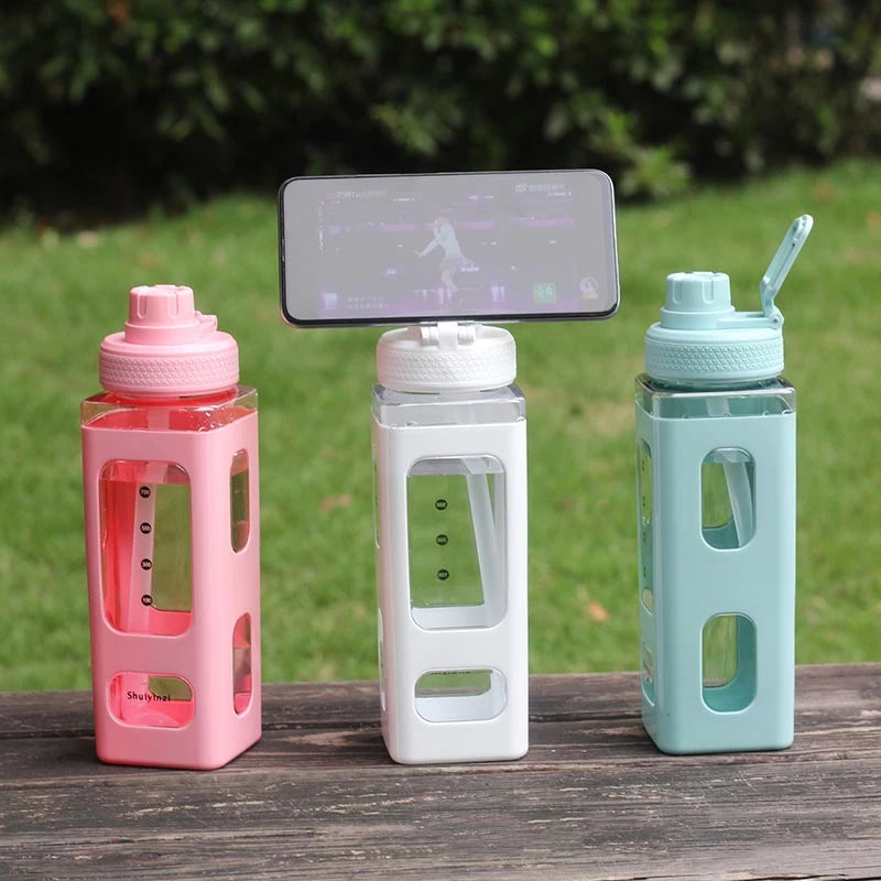 Kawaii Water Bottle Square Drinking Bottle